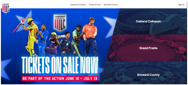 Major League Cricket Tickets 