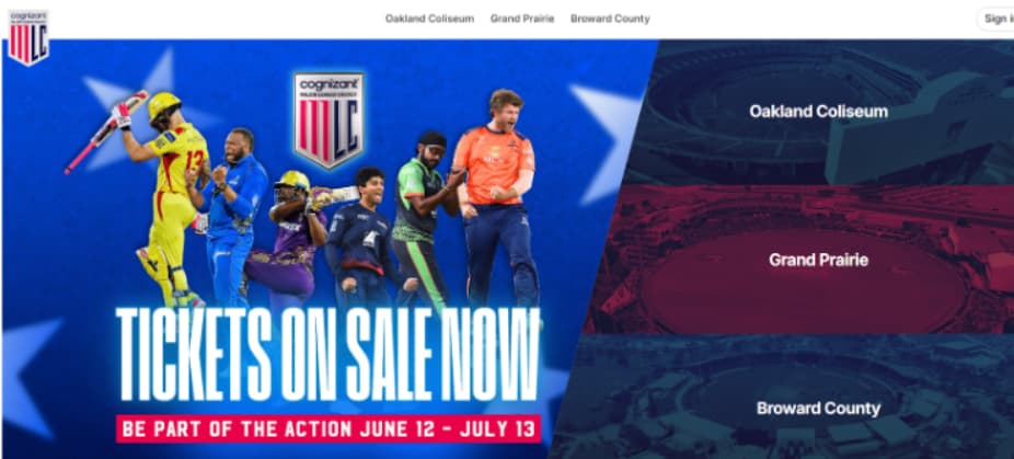 WSF vs SFU match tickets on MLC website