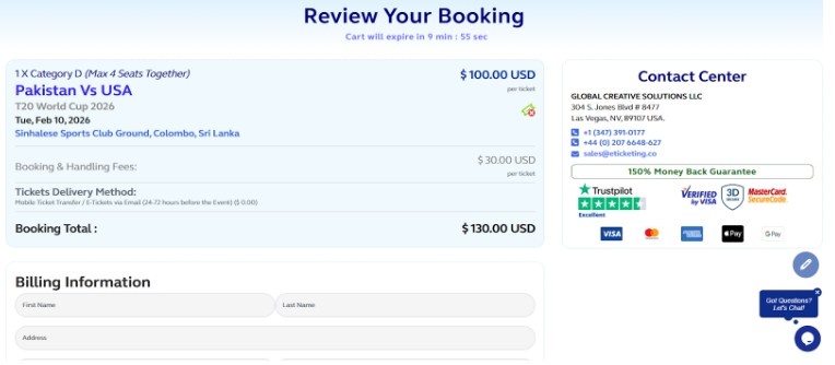 Complete the booking by making the payment Complete the booking by making the payment