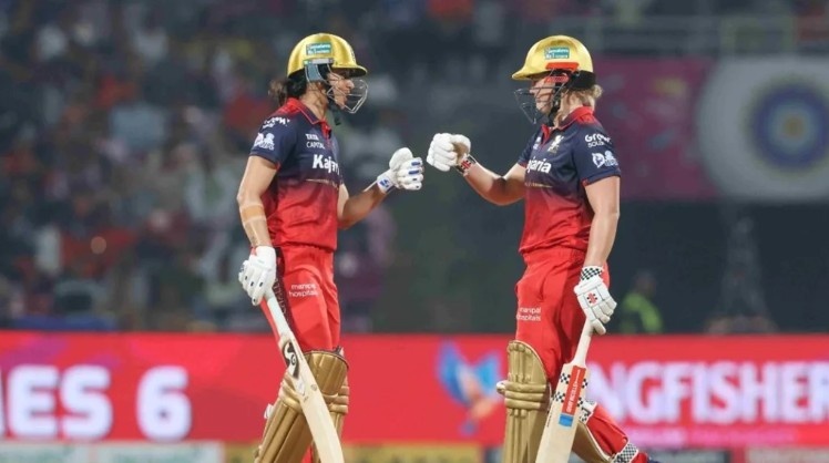 Smriti Mandhana and Georgia Voll - 142 runs Smriti Mandhana and Georgia Voll - 142 runs