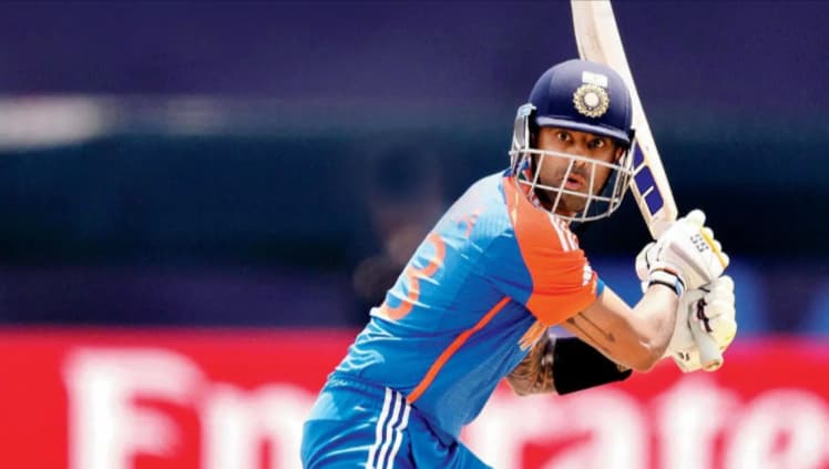 Suryakumar reached fifty in 49 balls Suryakumar reached fifty in 49 balls